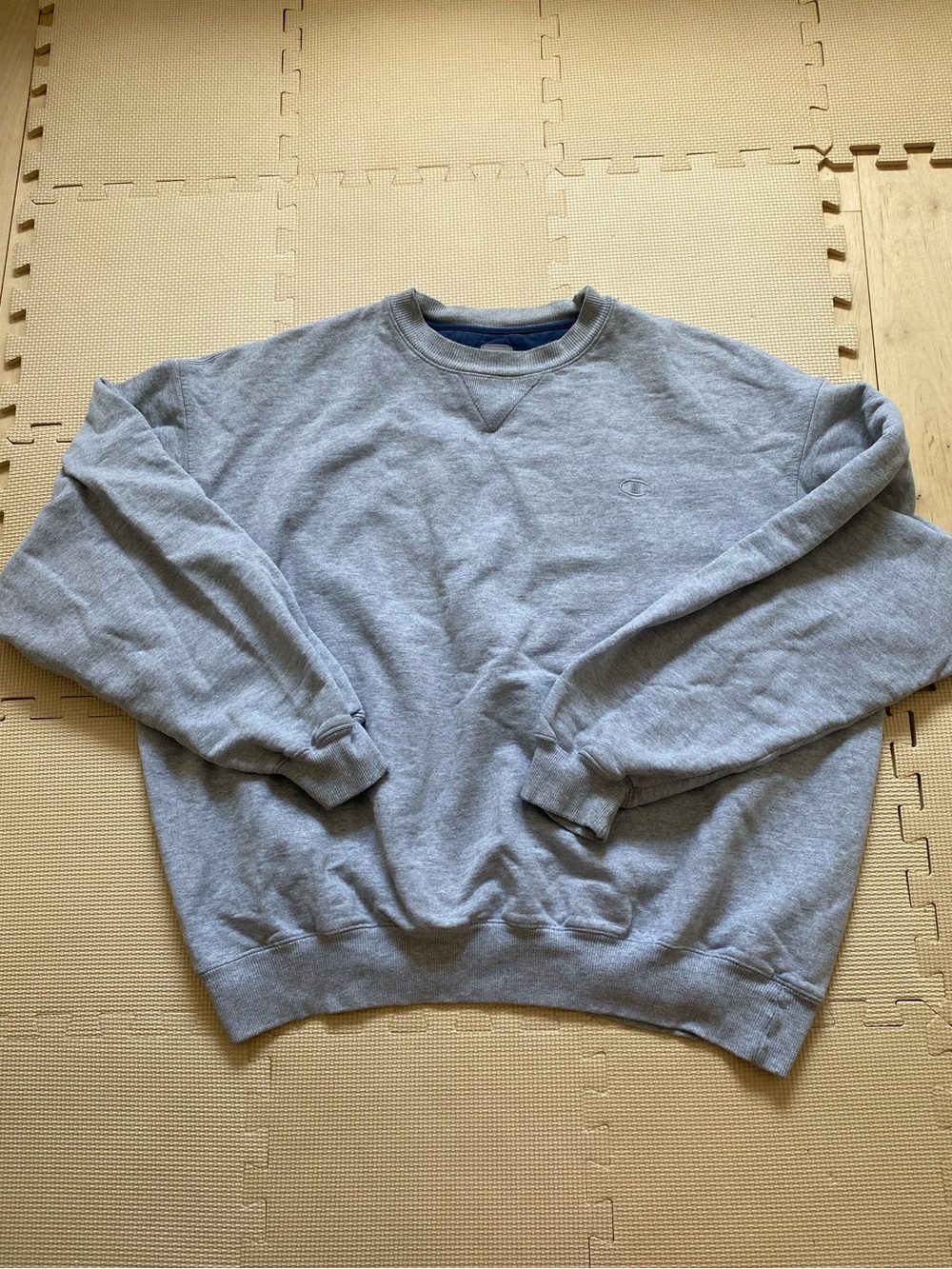 Champion Vintage Heather Gray Crewneck Sweatshirt Size XXL